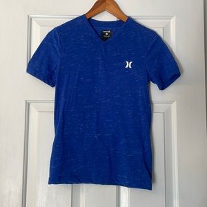 Boys blue v-neck Hurley tee